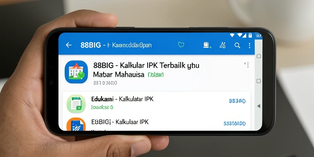 Tampilan antarmuka 88BIG yang simpel dan efektif untuk kalkulator IPK.