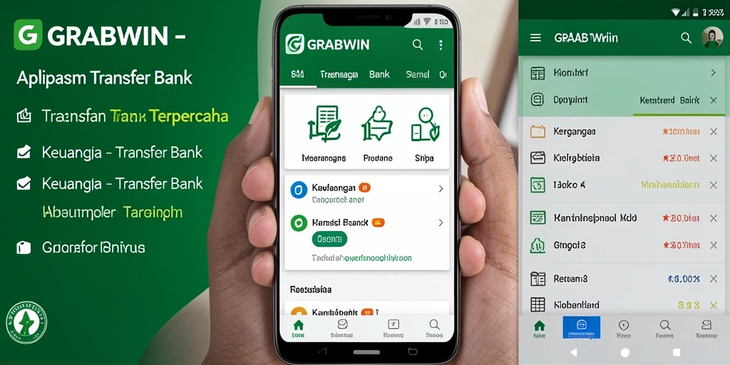 Antarmuka user-friendly aplikasi GRABWIN untuk Transfer Bank.