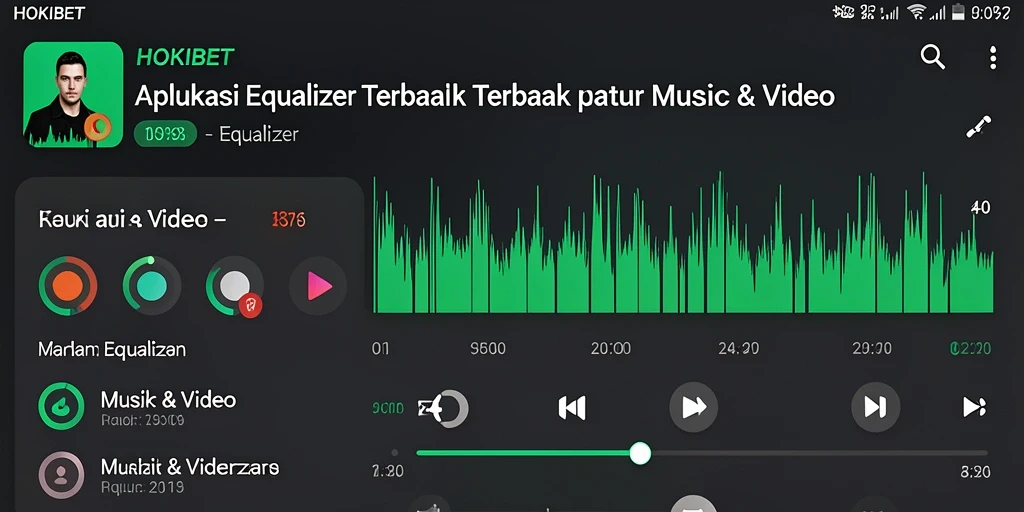 Tampilan antarmuka HOKIBET dengan beragam kontrol Equalizer.