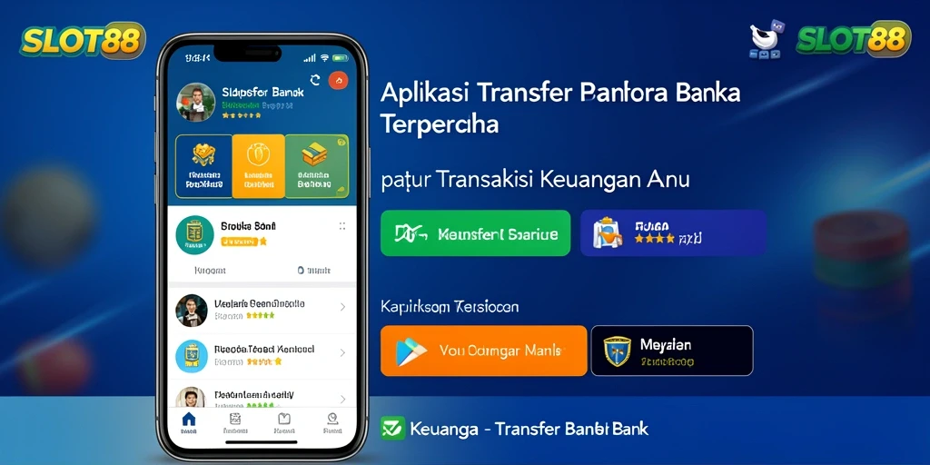 Tampilan antarmuka <strong>SLOT88</strong> yang sederhana dan fungsional untuk Transfer Bank.