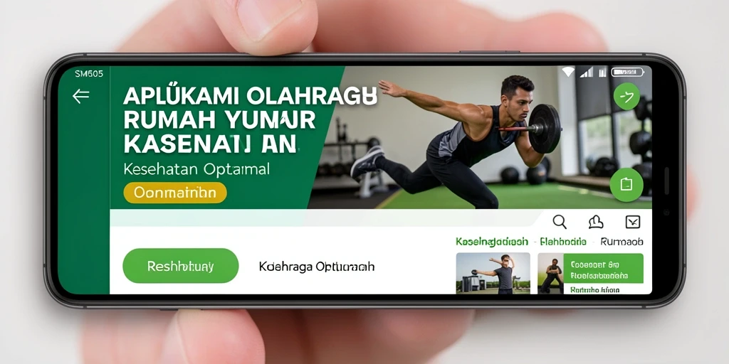 Tampilan antarmuka SM605 yang intuitif dan menarik untuk Olahraga Rumah.